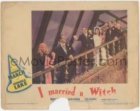 8z1121 I MARRIED A WITCH LC 1942 Veronica Lake & Fredric March with others on stairs at wedding!