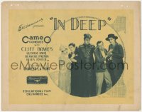 8z0771 IN DEEP TC 1925 Cliff Bowes, Blanche Payson, George Davis, Foster, Cameo Comedy, ultra rare!