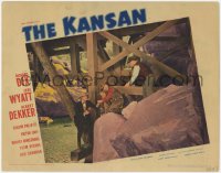8z1146 KANSAN LC #4 1943 great image of Albert Dekker & men putting dynamite under bridge!
