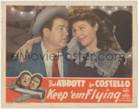 8z1147 KEEP 'EM FLYING LC #5 R1949 best close up of Martha Raye with her arm around Lou Costello!