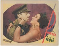 8z1148 KEY LC 1934 great romantic c/u of British officer William Powell & barmaid Gertrude Short!