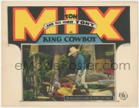 8z1151 KING COWBOY LC 1928 tough Tom Mix packed a wallop the Sultan never forgot!