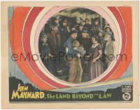 8z1159 LAND BEYOND THE LAW LC 1927 Ken Maynard returns child to worried townspeople, rare!
