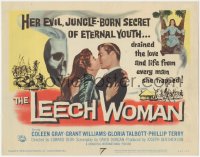 8z0781 LEECH WOMAN TC 1960 deadly female vampire drained love & life from every man she trapped!