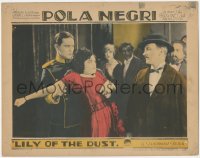 8z1173 LILY OF THE DUST LC 1924 Ben Lyon stops angry Pola Negri from attacking Raymond Griffith!