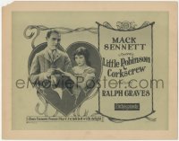 8z0783 LITTLE ROBINSON CORKSCREW TC 1924 Mack Sennett comedy, Ralph Graves & Alice Day, rare!