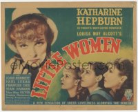 8z0784 LITTLE WOMEN TC 1933 Katharine Hepburn, Joan Bennett, Louisa May Alcott classic story!