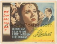 8z0785 LOCKET TC 1946 men like Brian Aherne & Robert Mitchum cursed, hated & loved Laraine Day!