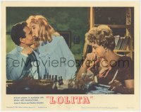 8z0666 LOLITA LC #4 1962 Kubrick, sexy Sue Lyon whispers to James Mason playing chess with Winters!