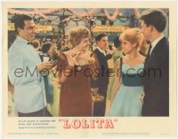 8z0664 LOLITA LC #5 1962 Stanley Kubrick, James Mason & Shelley Winters talk to Sue Lyon at dance!