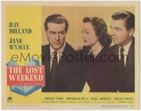 8z1185 LOST WEEKEND LC #6 1945 c/u of Jane Wyman & Phillip Terry comforting alcoholic Ray Milland!