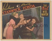 8z1192 MAD MISS MANTON LC 1938 great image of three pretty ladies fighting over Henry Fonda!