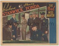 8z1193 MAD MISS MANTON LC 1938 Henry Fonda & police all staring at what's on the office couch!