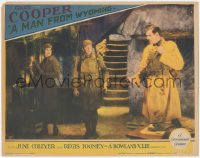 8z1201 MAN FROM WYOMING LC 1930 June Collyer & soldier stare at Gary Cooper about to leave!