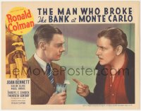 8z1204 MAN WHO BROKE THE BANK AT MONTE CARLO LC 1935 c/u of gambler Ronald Colman & Colin Clive!