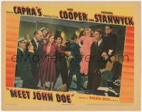 8z1212 MEET JOHN DOE LC 1941 Gary Cooper carrying little people, Barbara Stanwyck, Frank Capra!