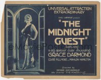 8z0800 MIDNIGHT GUEST TC 1923 Universal, a big special cast including Grace Darmond, ultra rare!