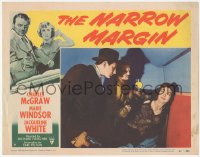 8z1230 NARROW MARGIN LC #7 1953 Richard Fleischer classic film noir, sexy Marie Windsor caught!