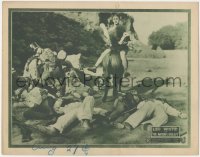 8z1231 NATION'S DREAM LC 1921 Leo White dressed as caveman on horse riding by fallen soldiers, rare!