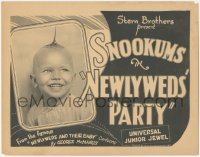 8z0808 NEWLYWEDS' PARTY TC 1920s from George McManus comic strip, McKeen as Snookums, ultra rare!