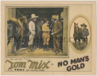 8z1243 NO MAN'S GOLD LC 1926 cowboy Tom Mix & Tony the Wonder Horse with Eva Novak!