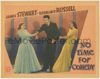8z1245 NO TIME FOR COMEDY LC 1940 James Stewart torn between Rusalind Russell & Genevieve Tobin!