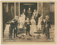 8z1259 ONE WEEK LC 1920 Buster Keaton & Sybil Seeley at their wedding w/shoes on ground, ultra rare!