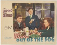 8z1264 OUT OF THE FOG LC 1941 John Garfield tries to impress Ida Lupino with card trick!