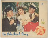 8z1271 PALM BEACH STORY LC 1942 Rudy Vallee, Joel McCrea carrying Claudette Colbert, Preston Sturges
