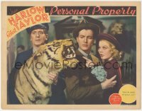 8z1276 PERSONAL PROPERTY LC 1937 Jean Harlow, Robert Taylor & delivery man with stuffed tiger!