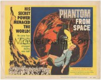 8z0821 PHANTOM FROM SPACE TC 1953 art of strange alien carrying woman, his power menaced the world!