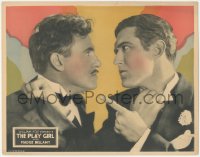 8z1285 PLAY GIRL LC 1928 close up of Johnny Mack Brown & other guy in intense argument!