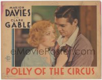 8z1289 POLLY OF THE CIRCUS LC 1932 romantic close up of Clark Gable & worried Marion Davies, rare!