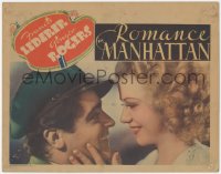 8z1323 ROMANCE IN MANHATTAN LC 1935 best romantic close up of Ginger Rogers & Francis Lederer, rare!