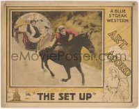 8z1349 SET UP LC 1926 great image of cowboy Art Acord riding a horse without a saddle, rare!