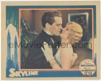 8z1360 SKYLINE LC 1931 c/u of sexy blonde Myrna Loy making out with Hardie Albright, ultra rare!