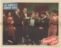 8z1362 SMUGGLER'S COVE LC 1948 crowd watches Leo Gorcey about to punch Martin Kosleck!