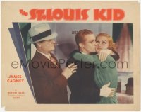 8z1380 ST. LOUIS KID LC 1934 Roscoe Karns watches James Cagney kissing Patricia Ellis on the cheek!