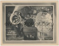 8z1384 STARVATION BLUES LC 1925 angry guy tells Clyde Cook to watch his hornin', very rare!