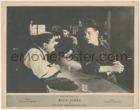8z1388 STRAIGHT FROM THE SHOULDER LC 1921 great close up of Buck Jones questioning bartender, rare!