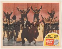 8z1395 SUMMER STOCK LC #4 1950 close up of Judy Garland & Gene Kelly dancing in production number!