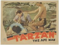 8z1403 TARZAN THE APE MAN LC 1932 Johnny Weissmuller, Maureen O'Sullivan, Hamilton, ultra rare!