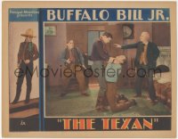 8z1408 TEXAN LC 1932 old man stops Jay Wilsey as Buffalo Bill Jr. from choking guy to death!