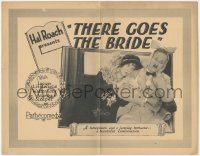 8z0854 THERE GOES THE BRIDE TC 1925 Lucien Littlefield w/toothache & Martha Sleeper on honeymoon!