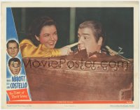 8z1424 TIME OF THEIR LIVES LC #2 1946 ghost Marjorie Reynolds pokes ghost Lou Costello's nose!