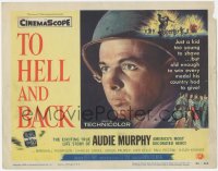 8z0858 TO HELL & BACK TC 1955 Audie Murphy's life story as a kid soldier in World War II!