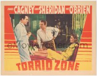 8z1434 TORRID ZONE LC 1940 James Cagney watches Pat O'Brien watching pretty Ann Sheridan!