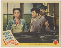 8z1435 TORTILLA FLAT LC 1942 John Garfield glares at Hedy Lamarr, who gave away present he gave her!