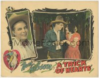 8z1438 TRICK OF HEARTS LC 1928 romantic close up of cowboy Hoot Gibson & pretty Georgia Hale!
