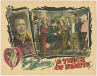 8z1437 TRICK OF HEARTS LC 1928 Hoot Gibson watches crazed female sheriff Rosa Gore with rifle, rare!